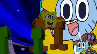 AN Mugen Request #938: Spongebob, Patrick, Darwin, Gumball VS Takumin (Creeper)