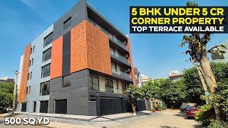 5 BHK Builder Floor in Gurgaon || 500 Sq Yd Corner Property