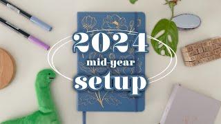 Starting a new Bullet Journal | 2024 mid-year setup  simple bujo theme