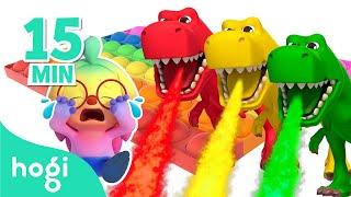 [Best 5] Learn Colors with Hogi｜Pop It, Dinosaurs Cooking, Race, Eggs, Slide｜Pinkfong Hogi