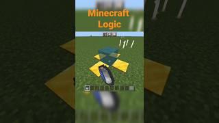 Water logic in Minecraft || #shorts #viral #minecraftshorts #minecraft #fyp