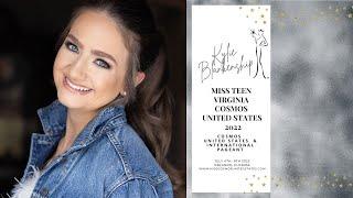 MISS TEEN VIRGINIA COSMOS UNITED STATES 2022, Kylie Blankenship