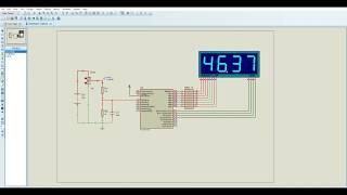 DC voltmeter with Seven Segment display and PIC16F73 micro-controller.