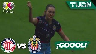 ¡DOBLETE! ‘Boyi’ Iturbide cabecea y marca | Toluca 2-4 Chivas | AP2023-J13 | Liga Mx Femenil | TUDN