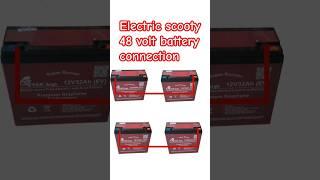 48 volt battery connection electric scooty