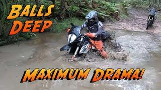 BALLS DEEP! Adventure Motorcycle Riding.