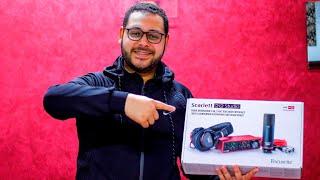 جبت معدات ستوديو جديدة -  focusrite scarlette 2i2 studio Unboxing