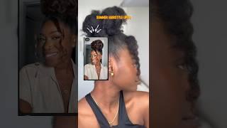 Summer hairstyle updo on 4c hair  #4cnatural #haircare #hairstyle #4cnaturalhaircare #hairgrowth