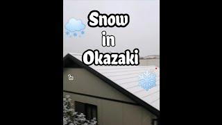 My first snow experience in Okazaki️️