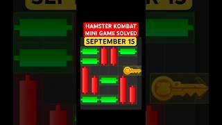 #NEW HAMSTER KOMBAT 15 SEPTEMBER MINI GAME SOLVED | MINI GAME | HAMSTER KOMBAT