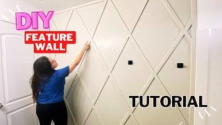 DIY Diamond Feature Wall - steps and links