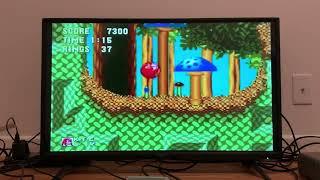 Gameplay of Sonic Jam on Sega Saturn (Sonic & Knuckles)