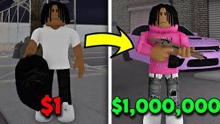 I WENT FROM $1 TO $1 MILLION IN THIS NEW SOUTH BRONX ROBLOX HOOD GAME!