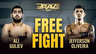 Ali Guliev vs Jefferson Oliveira | Free Fight | BRAVE CF 68