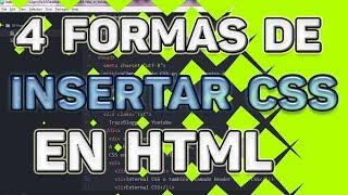 Añadir CSS en HTML/HTML5: Aprende 4 maneras de insertar CSS en tu página web!