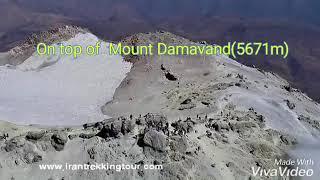 On top of mount Damavand