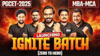 PGCET MBA-MCA | Ignite Batch Lunching  | PGCET MBA | PGCET MCA | Dhruvika Academy #pgcet2025