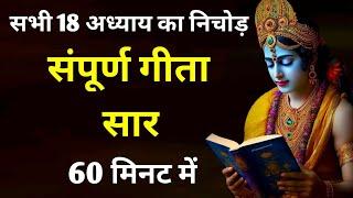 संपूर्ण गीता सार 60 मिनट में #bhagavadgita #geetagyan #krishna