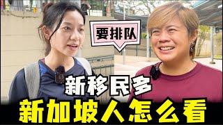 新加坡新移民好多，新加坡人怎么看，新加坡移民能融入新加坡生活吗