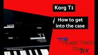 Korg T1 - How to get into the Korg T1's Case