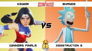 ZEDISTRUCTION 6 Winners Finals KEY1DR (Wonder Woman) vs Bhands (Rick) MultiVersus Tournament