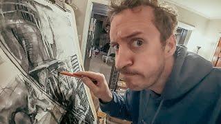 How to do Abstract Art with Pencil and Charcoal!