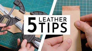 5 TIPS for leathercraft I use every day! ️ LEATHERWORK HACK