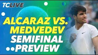 Previewing The Semifinal Match Between Daniil Medvedev and Carlos Alcaraz | Tennis Channel Live