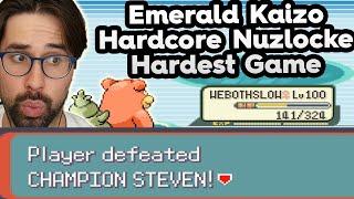 How I Beat the Hardest Nuzlocke of all Time (Emerald Kaizo Hardcore Nuzlocke)