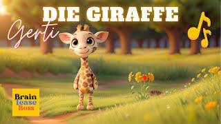 Gerti - Die Baby Giraffe | Lustiges Kinderlied | Tierlieder für Kinder | Giraffe | BrainTeaseBoss_DE