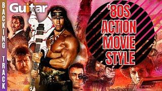 1980s Action Movie Style Guitar Backing in E Lydian | Big Hair Modal Backing Track