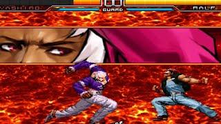 Ralf Tackle Detener Poderes vs Varios personajes KOF 2002 UM Parte 1