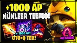 +1000 AP NÜKLEER TEEMO  | BU TEEMO SANA OTO+Q ATARSA NE YAPARSIN?