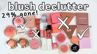 BLUSH DECLUTTER 2024: this one hurt 