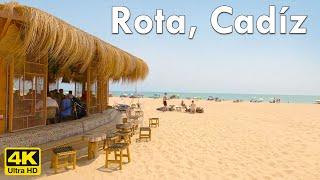 Rota, Cadíz ️ Beach town 4k Virtual Walking Tour, Spain 