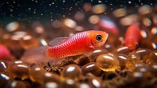 Hatching Killifish Eggs   feeding with brine shrimp 