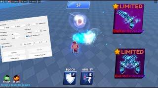 Stellar Revolver + Dual Stellar Revolver (Showcase)  auto clicker 1V1 -Blade Ball