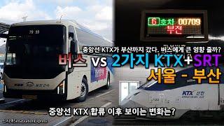 서울 - 부산. 중앙선 KTX 부산광역시 합류, 고속버스에게 큰 영향이?