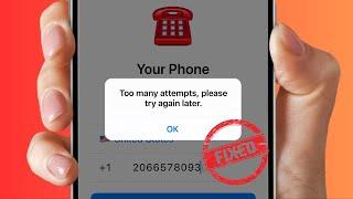 How to Fix Telegram Too Many Attempts Please Try Again Later | iPhone - Android | 2024