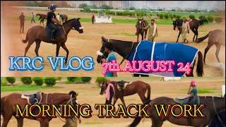 KRC VLOG | EHTISHAM MURTAZA | MORNING TRACK WORK | 7th August 2024 | Karachi Race Club