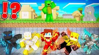 All Speedsters Armor Speedrunner vs Hunter in Minecraft - Maizen JJ and Mikey