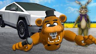 Testing a Cybertruck vs Freddy Fazbear in BONELAB VR!