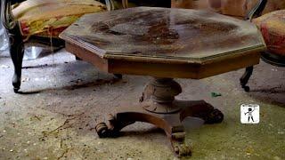 old table restoration in shabby chic with mayan calendar (alfawise a10)