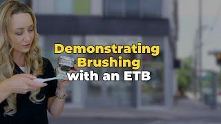 Demonstrating Brushing with an ETB | Tooth Or Dare Podcast with Toothlife.Irene