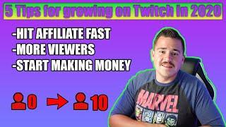 How To Grow on Twitch in 2020 (make Affiliate fast)