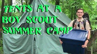 What are the TENTS like at a BOY SCOUT Summer Camp?