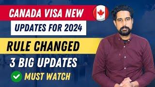 Canada  : Big Updates |Canada Tourist visa| Canada Visitor Visa updates 2024|Canada visa update 2024