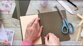 Turn A Hanging File Folder Into An Open Spine Journal | Step-By-Step Tutorial | Super Easy