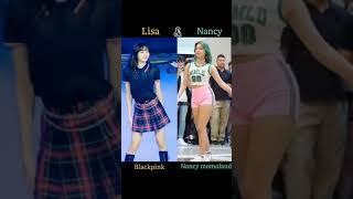 Blackpink Vs Momoland who did it better lisa vs nancy crazy dance  Competition #shorts#video#status