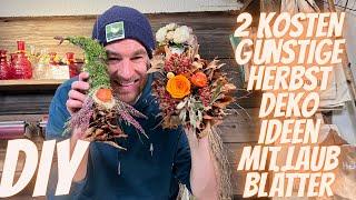  2 kreative DIY-Ideen mit Laubblättern für deine Herbstdeko! 